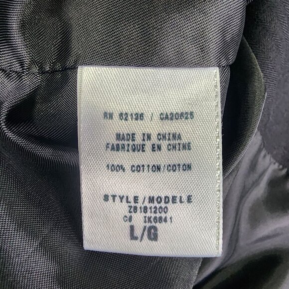 Mens Black G by Guess Blazer Jacket 2 Button Graphic Back 100% Cotton Size L - Picture 4 of 9